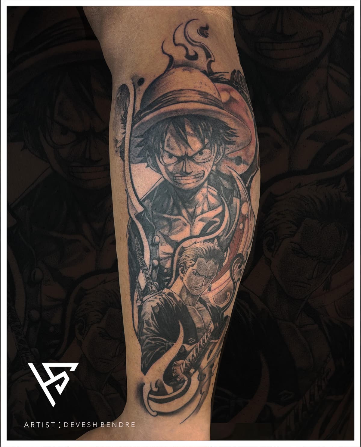 Tattoo example - Black & Grey